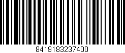 Código de barras (EAN, GTIN, SKU, ISBN): '8419183237400'
