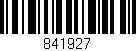 Código de barras (EAN, GTIN, SKU, ISBN): '841927'