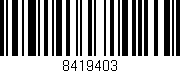 Código de barras (EAN, GTIN, SKU, ISBN): '8419403'