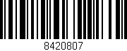 Código de barras (EAN, GTIN, SKU, ISBN): '8420807'