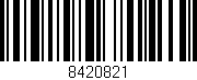 Código de barras (EAN, GTIN, SKU, ISBN): '8420821'
