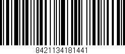Código de barras (EAN, GTIN, SKU, ISBN): '8421134181441'