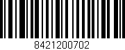 Código de barras (EAN, GTIN, SKU, ISBN): '8421200702'