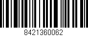Código de barras (EAN, GTIN, SKU, ISBN): '8421360062'
