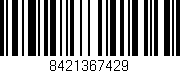 Código de barras (EAN, GTIN, SKU, ISBN): '8421367429'