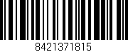 Código de barras (EAN, GTIN, SKU, ISBN): '8421371815'