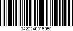Código de barras (EAN, GTIN, SKU, ISBN): '8422248015950'