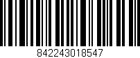 Código de barras (EAN, GTIN, SKU, ISBN): '842243018547'