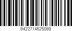 Código de barras (EAN, GTIN, SKU, ISBN): '8422714625089'