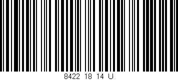Código de barras (EAN, GTIN, SKU, ISBN): '8422_18_14_U'