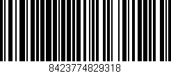 Código de barras (EAN, GTIN, SKU, ISBN): '8423774829318'