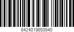 Código de barras (EAN, GTIN, SKU, ISBN): '8424019650940'