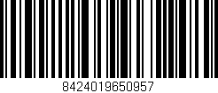 Código de barras (EAN, GTIN, SKU, ISBN): '8424019650957'