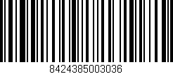 Código de barras (EAN, GTIN, SKU, ISBN): '8424385003036'