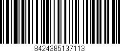 Código de barras (EAN, GTIN, SKU, ISBN): '8424385137113'