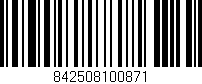 Código de barras (EAN, GTIN, SKU, ISBN): '842508100871'