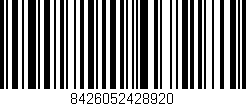 Código de barras (EAN, GTIN, SKU, ISBN): '8426052428920'