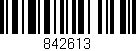 Código de barras (EAN, GTIN, SKU, ISBN): '842613'