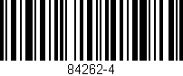 Código de barras (EAN, GTIN, SKU, ISBN): '84262-4'