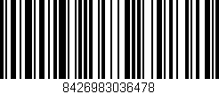 Código de barras (EAN, GTIN, SKU, ISBN): '8426983036478'