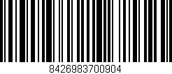 Código de barras (EAN, GTIN, SKU, ISBN): '8426983700904'