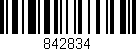 Código de barras (EAN, GTIN, SKU, ISBN): '842834'