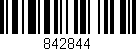 Código de barras (EAN, GTIN, SKU, ISBN): '842844'