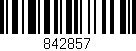 Código de barras (EAN, GTIN, SKU, ISBN): '842857'
