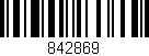 Código de barras (EAN, GTIN, SKU, ISBN): '842869'