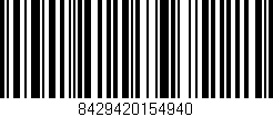 Código de barras (EAN, GTIN, SKU, ISBN): '8429420154940'