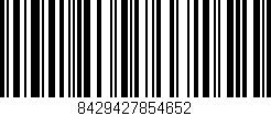 Código de barras (EAN, GTIN, SKU, ISBN): '8429427854652'