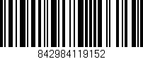 Código de barras (EAN, GTIN, SKU, ISBN): '842984119152'