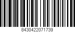 Código de barras (EAN, GTIN, SKU, ISBN): '8430422071739'