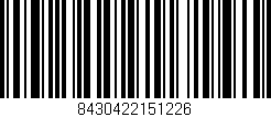 Código de barras (EAN, GTIN, SKU, ISBN): '8430422151226'