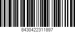 Código de barras (EAN, GTIN, SKU, ISBN): '8430422311897'