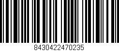 Código de barras (EAN, GTIN, SKU, ISBN): '8430422470235'