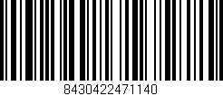 Código de barras (EAN, GTIN, SKU, ISBN): '8430422471140'