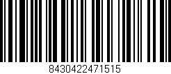 Código de barras (EAN, GTIN, SKU, ISBN): '8430422471515'