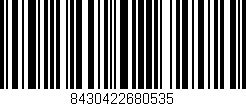 Código de barras (EAN, GTIN, SKU, ISBN): '8430422680535'