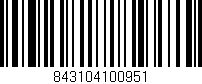 Código de barras (EAN, GTIN, SKU, ISBN): '843104100951'
