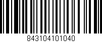 Código de barras (EAN, GTIN, SKU, ISBN): '843104101040'