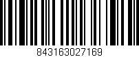 Código de barras (EAN, GTIN, SKU, ISBN): '843163027169'
