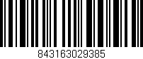 Código de barras (EAN, GTIN, SKU, ISBN): '843163029385'