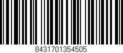 Código de barras (EAN, GTIN, SKU, ISBN): '8431701354505'