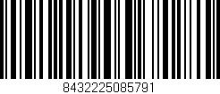 Código de barras (EAN, GTIN, SKU, ISBN): '8432225085791'