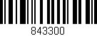 Código de barras (EAN, GTIN, SKU, ISBN): '843300'