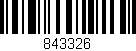Código de barras (EAN, GTIN, SKU, ISBN): '843326'