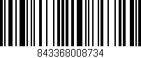 Código de barras (EAN, GTIN, SKU, ISBN): '843368008734'