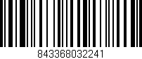 Código de barras (EAN, GTIN, SKU, ISBN): '843368032241'