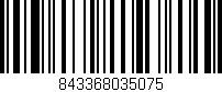 Código de barras (EAN, GTIN, SKU, ISBN): '843368035075'